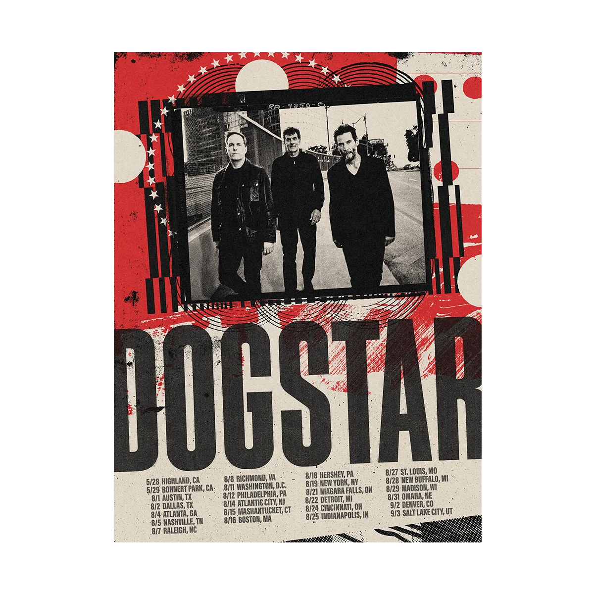 Dogstar 2026 live concert poster